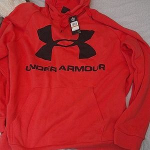 hoodie under armour for men color redorange new